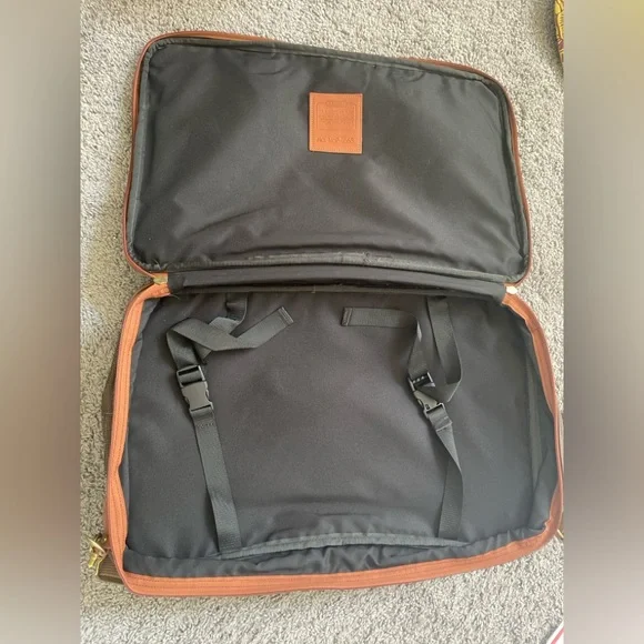 Coach TRAVELWEAVE Duffel 0565 Made in USA 1995 Leather Trim, Brass Hardware YKK - Picture 8 of 16